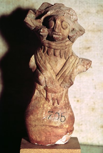 Figure of a Mother Goddess, from the Indus Valley, Pakistan, 3000-1500 BC by Harappan